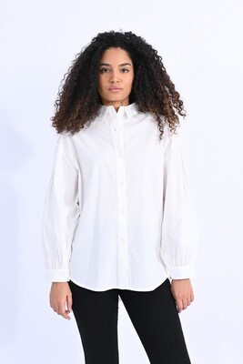 Molly Bracken Ladies Button up Shirt in White