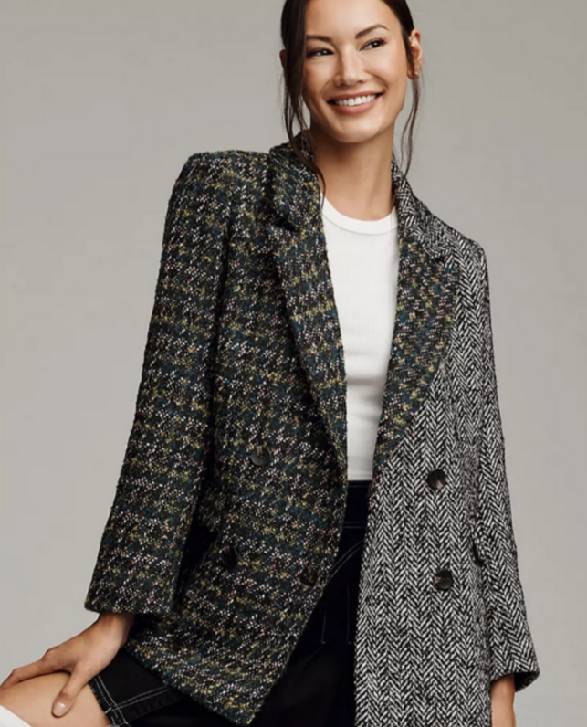 Driftwood Relaxed Blazer X Herringbone + Tweed