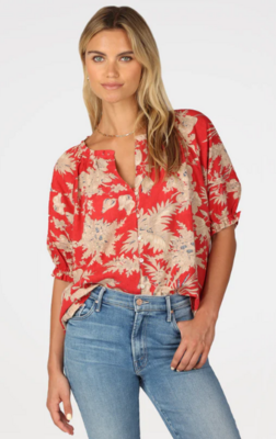 Dylan Mia Blouse in Red
