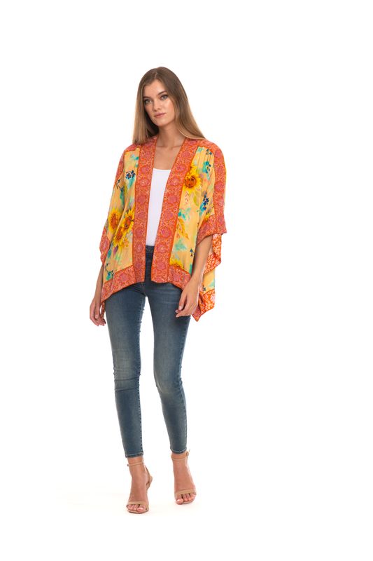 Tolani Raelyn in Sunflower Kimono