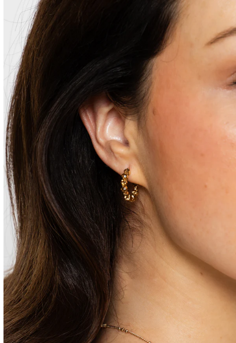 Miranda Frye Shea Hoops in Smoky Topaz