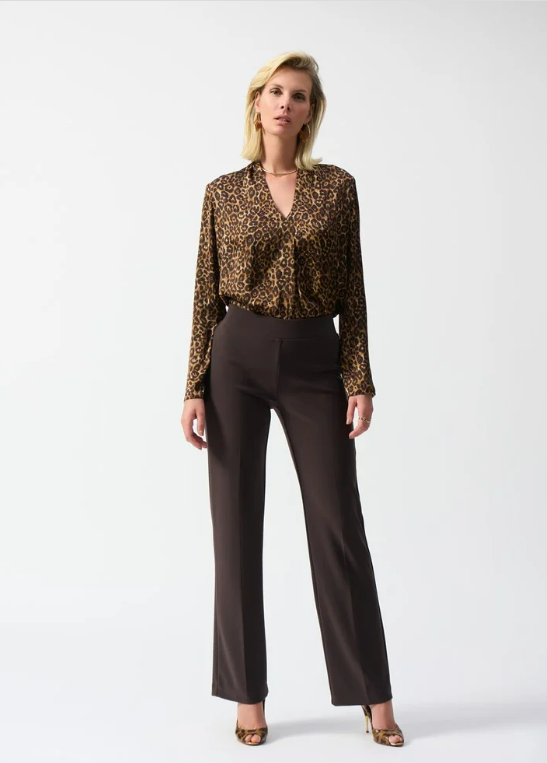 Joseph Ribkoff LDS Top in Cheetah