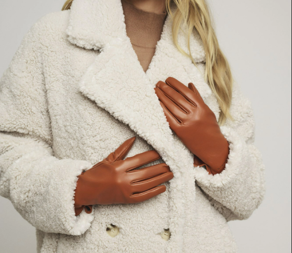 Rino &amp; Pelle Jasmijn Leather Gloves- Cognac