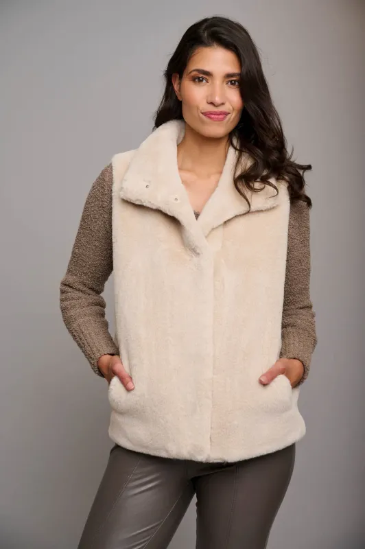 Rino &amp; Pelle Lison Waistcoat in Stone