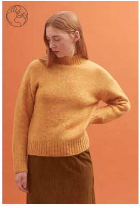 Nice Things Turtle Neck Sweater in Dark Yellow