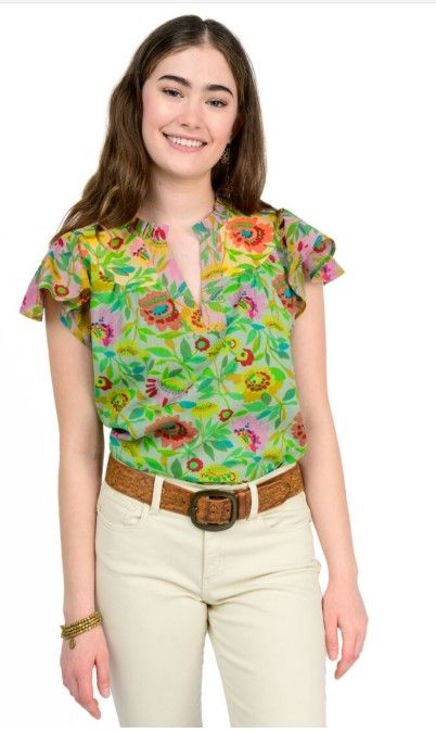 Ivy Jane Triple Print Top in Multi