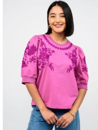 Ivy Jane Trails of Flowers Knit Top