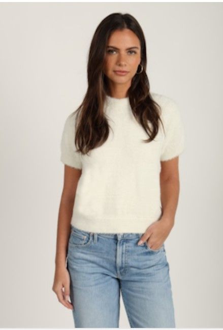Dylan Teddy Sweater in Soft White