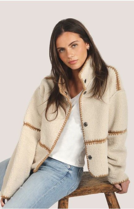 Dylan Casey Stitced Jacket in Black