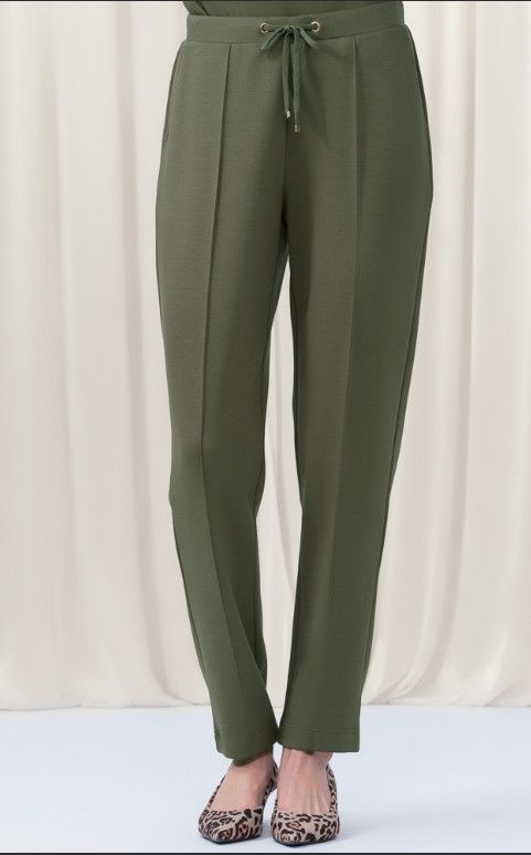 Elena Wang Knit Pant in Khaki
