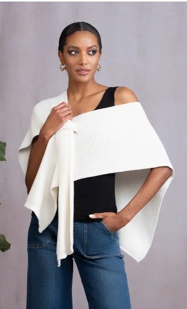 Elena Wang Wrap in Off White