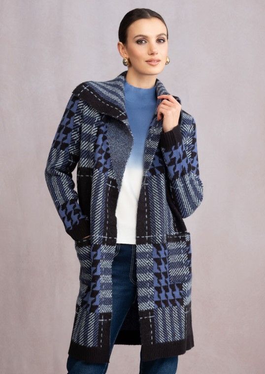 Elena Wang Cardigan in Blue