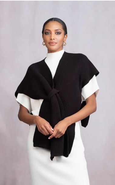 Elena Wang Wrap in Black 