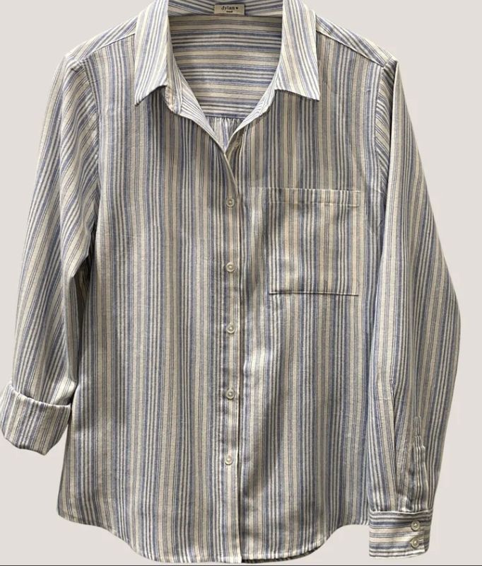 Dylan James Stripe Shirt in Denim