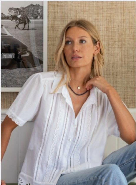 Dylan Malia S/S Button-Up White