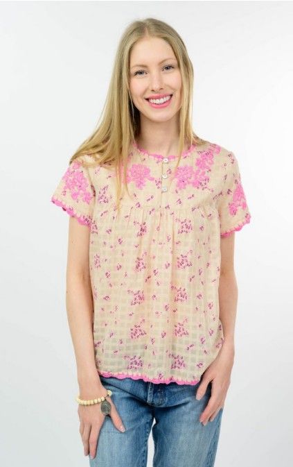 Ivy Jane Nora Top in Ivory