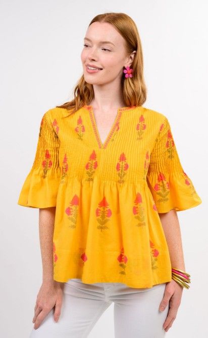 Ivy Jane Burst of Sunshine Top in Yellow