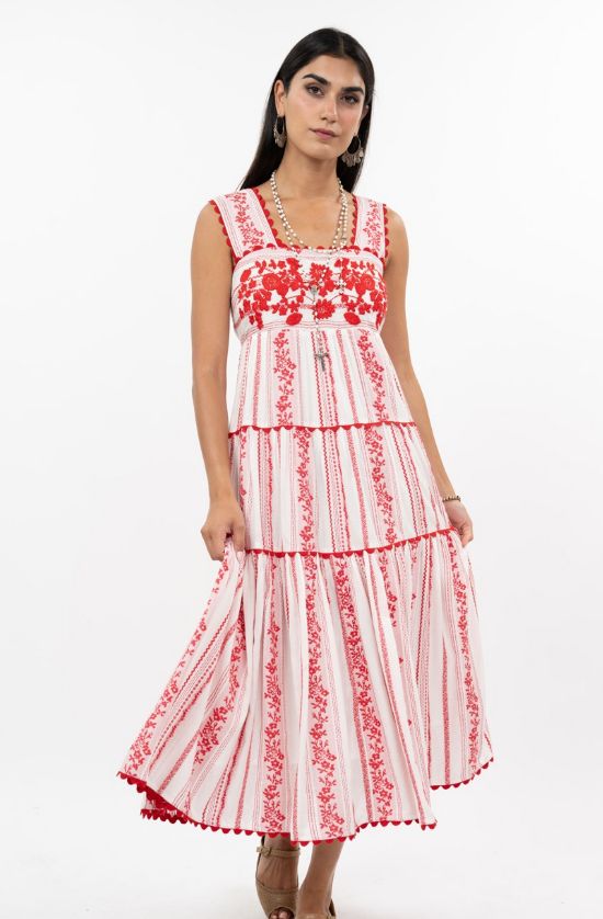 Ivy Jane Rosa Dress in Red Roses