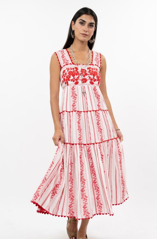 Ivy Jane Rosa Dress in Red Roses