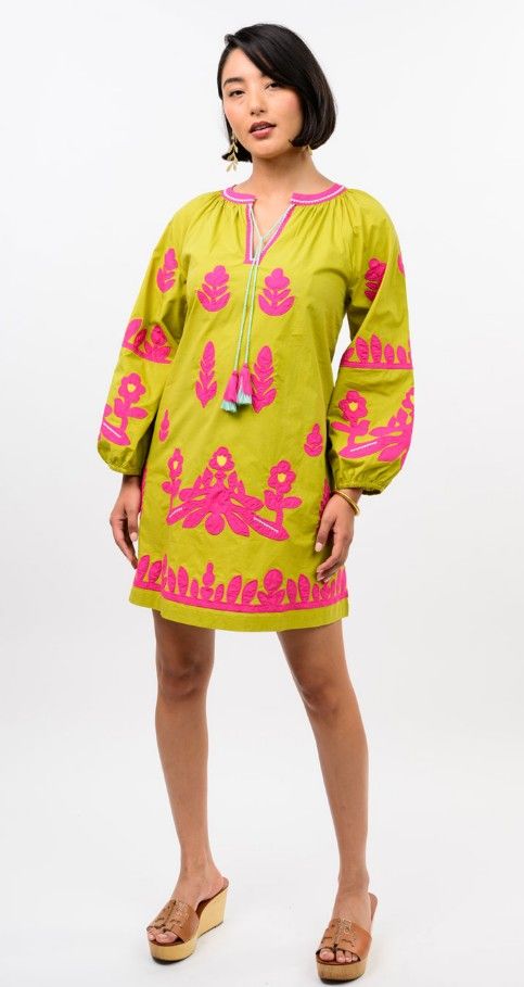 Ivy Jane Applique Tunic in Citron