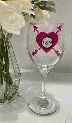Personalised Valentines Glass Label/Decal