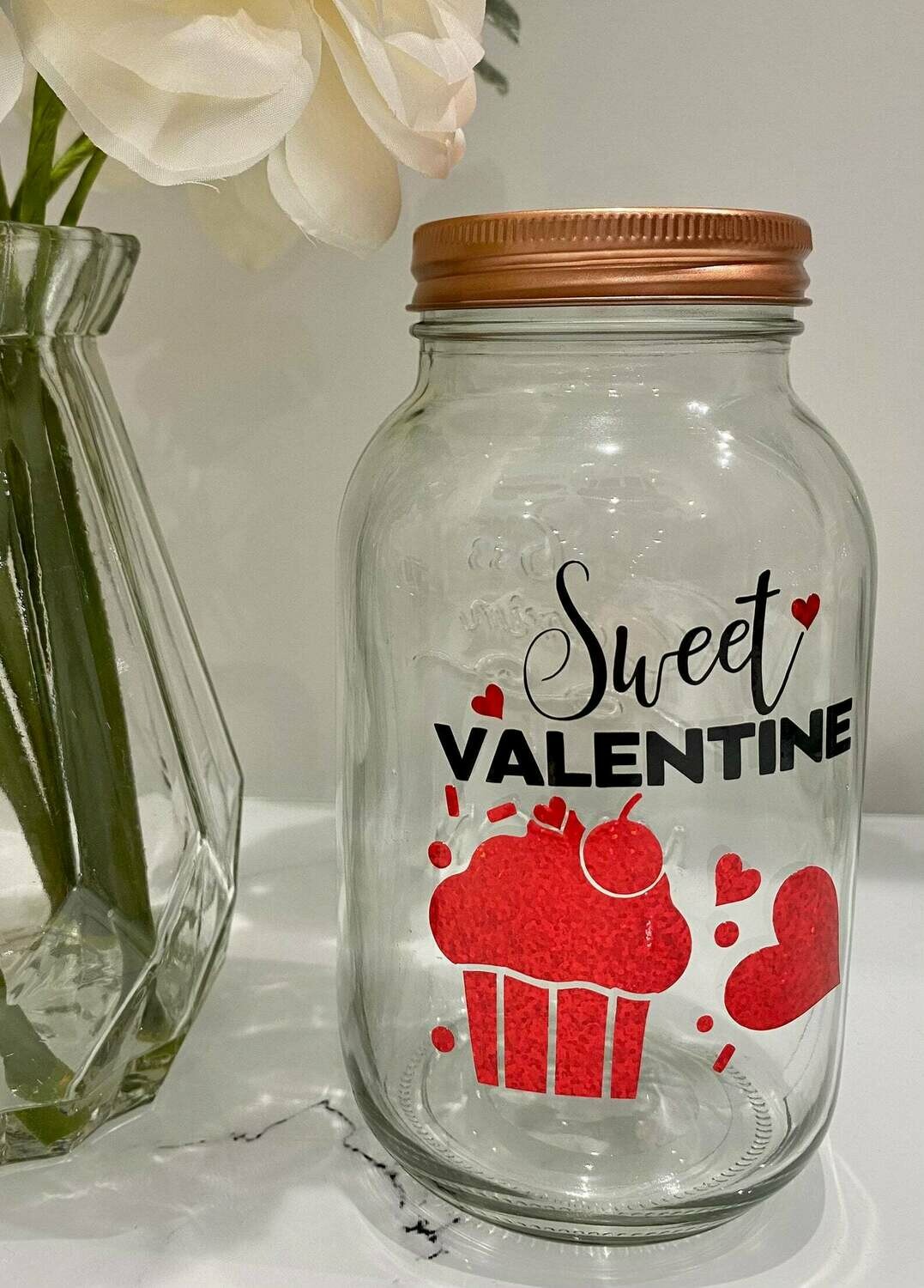 Sweet Valentine Valentines Vinyl Label/ Decal