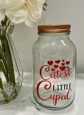 Cutest Little Cupid Vinyl Label/Decal Valentine's