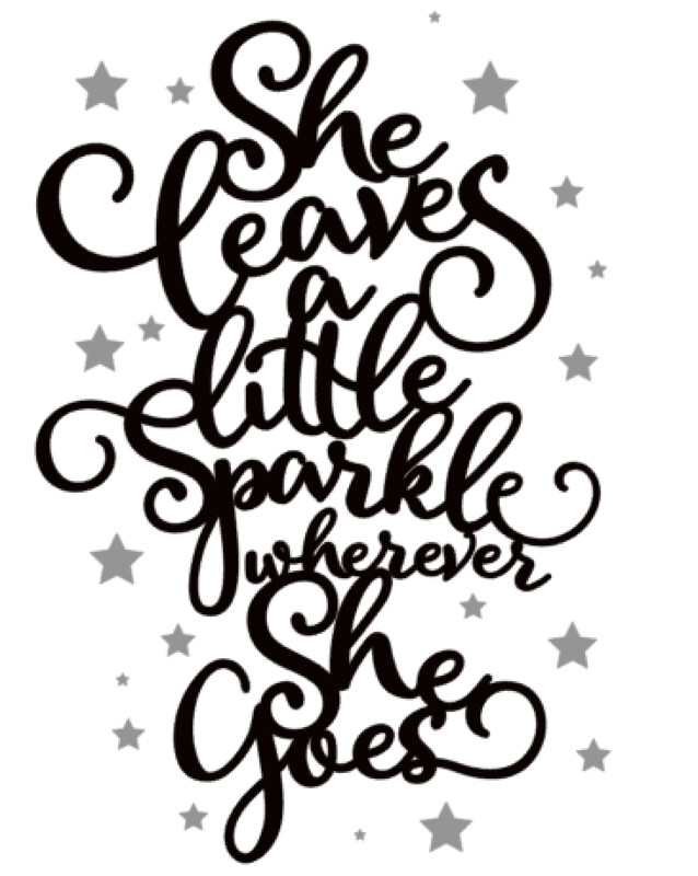 She leaves a little Sparkle wherever she goes