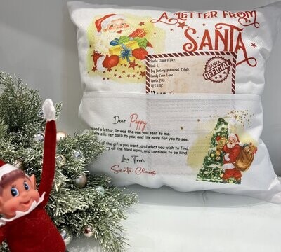 A Letter from Santa Cushion Cover (With or without insert)
