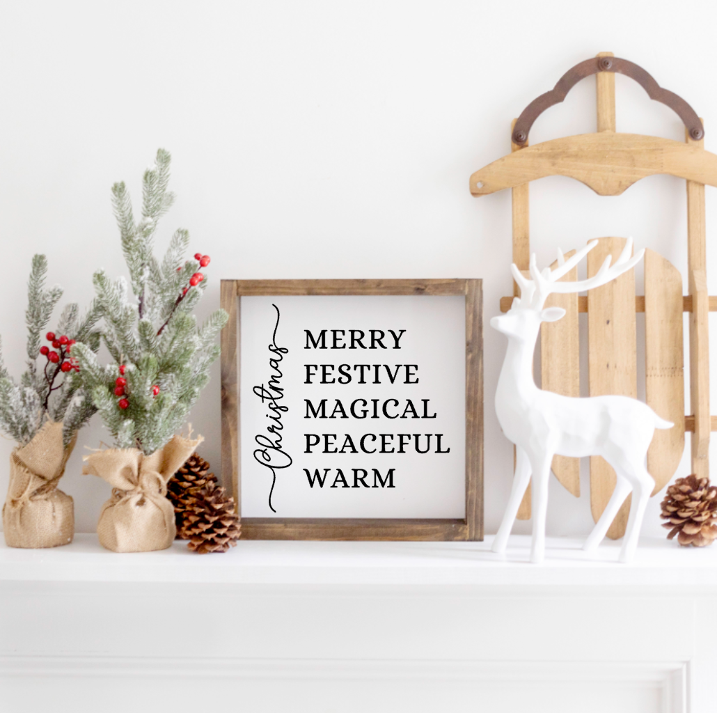 Christmas Meaning Farmhouse Sign