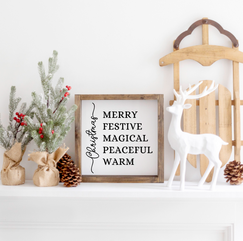 Christmas Meaning Farmhouse Sign