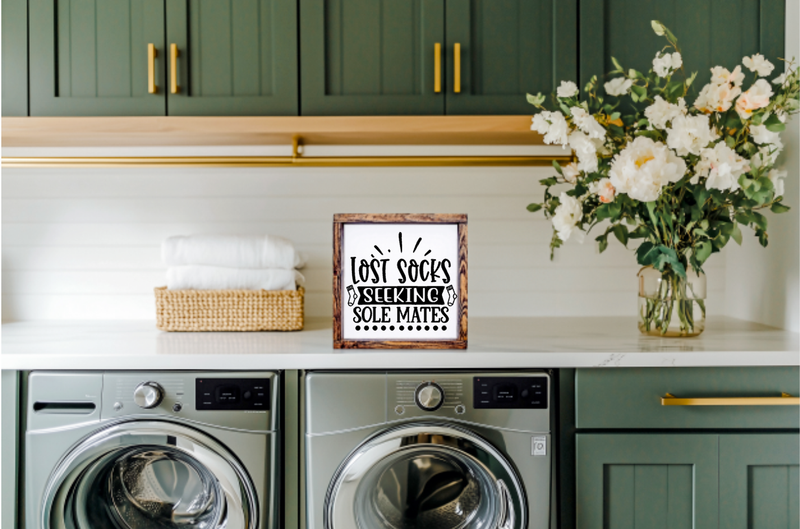 Lost socks seeking Sole Mates Farmhouse Sign