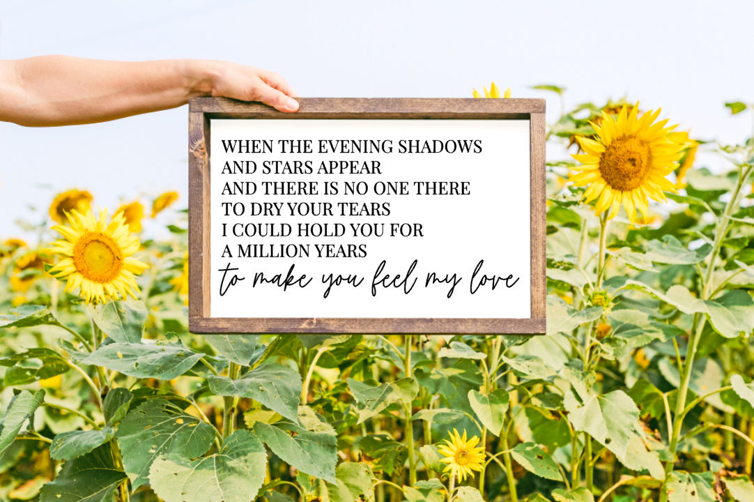 To Make you feel my Love Farmhouse Sign
