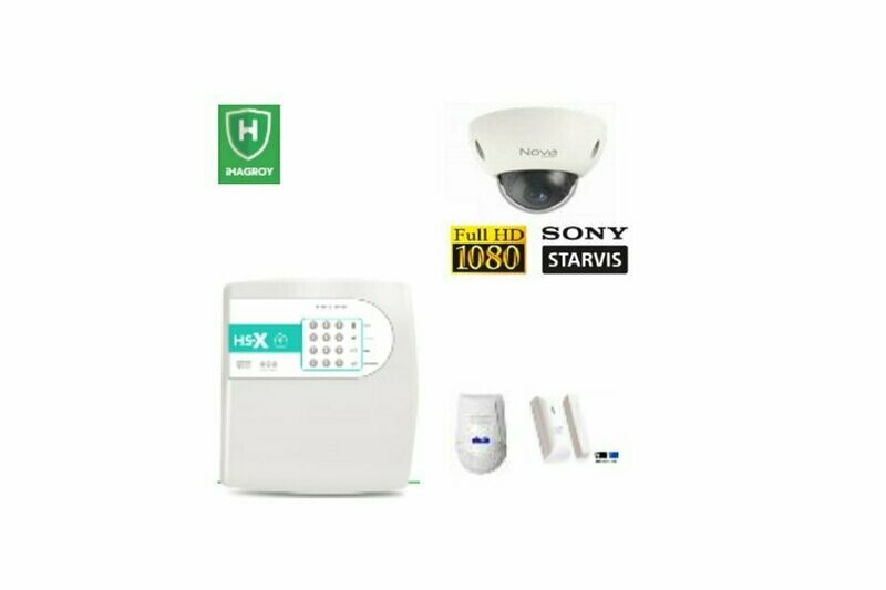 KIT ALARMA RESIDENCIAL X + Cámara IP Tubo 2MP