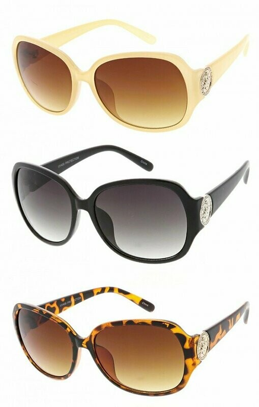 Vivant Luxury Womens Fashion Round Metal Sunglasses