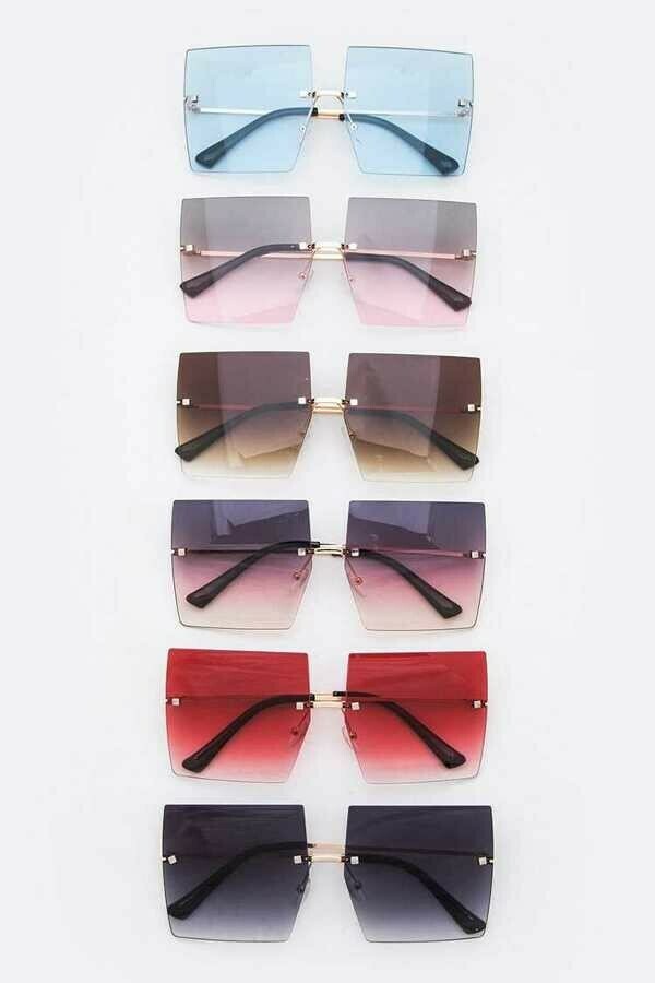 Rimless Square Iconic Sunglasses