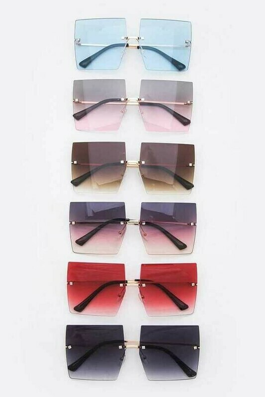 Rimless Square Iconic Sunglasses