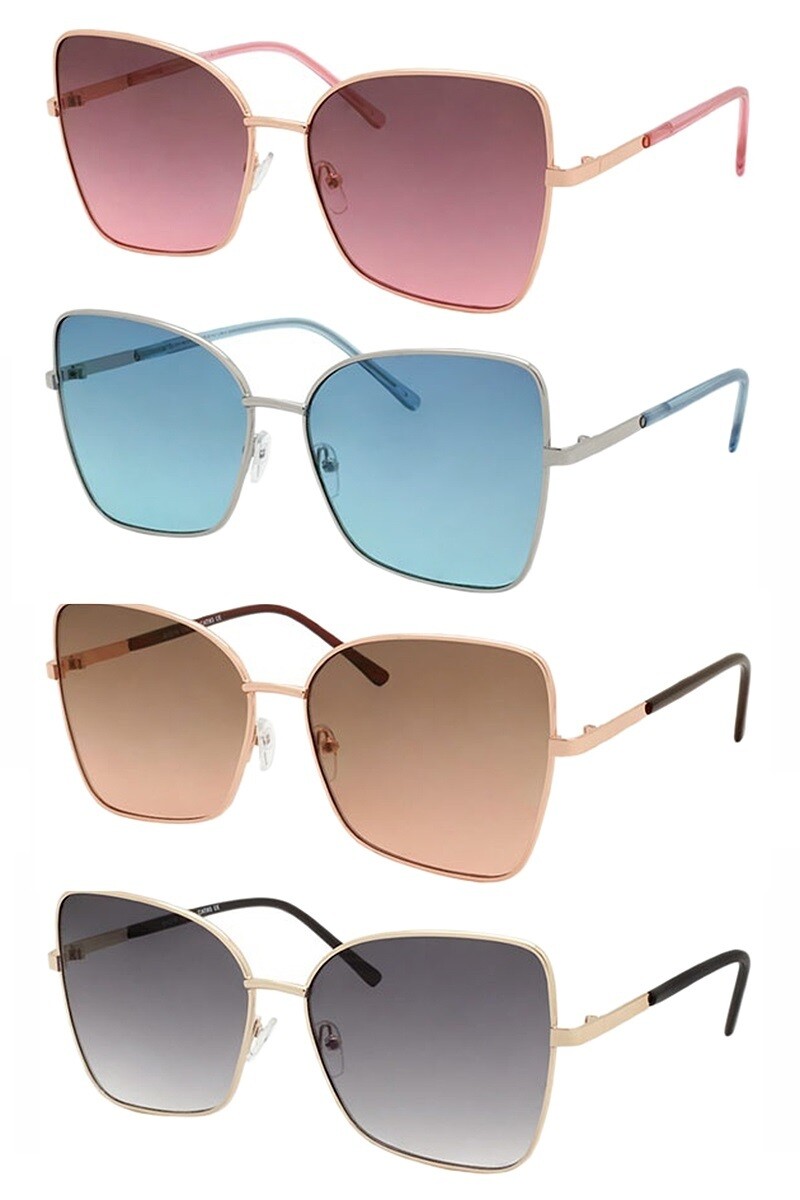 Large Gradient Lens Sunglasses