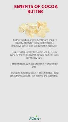 Admire Cocoa butter and olive oil bar