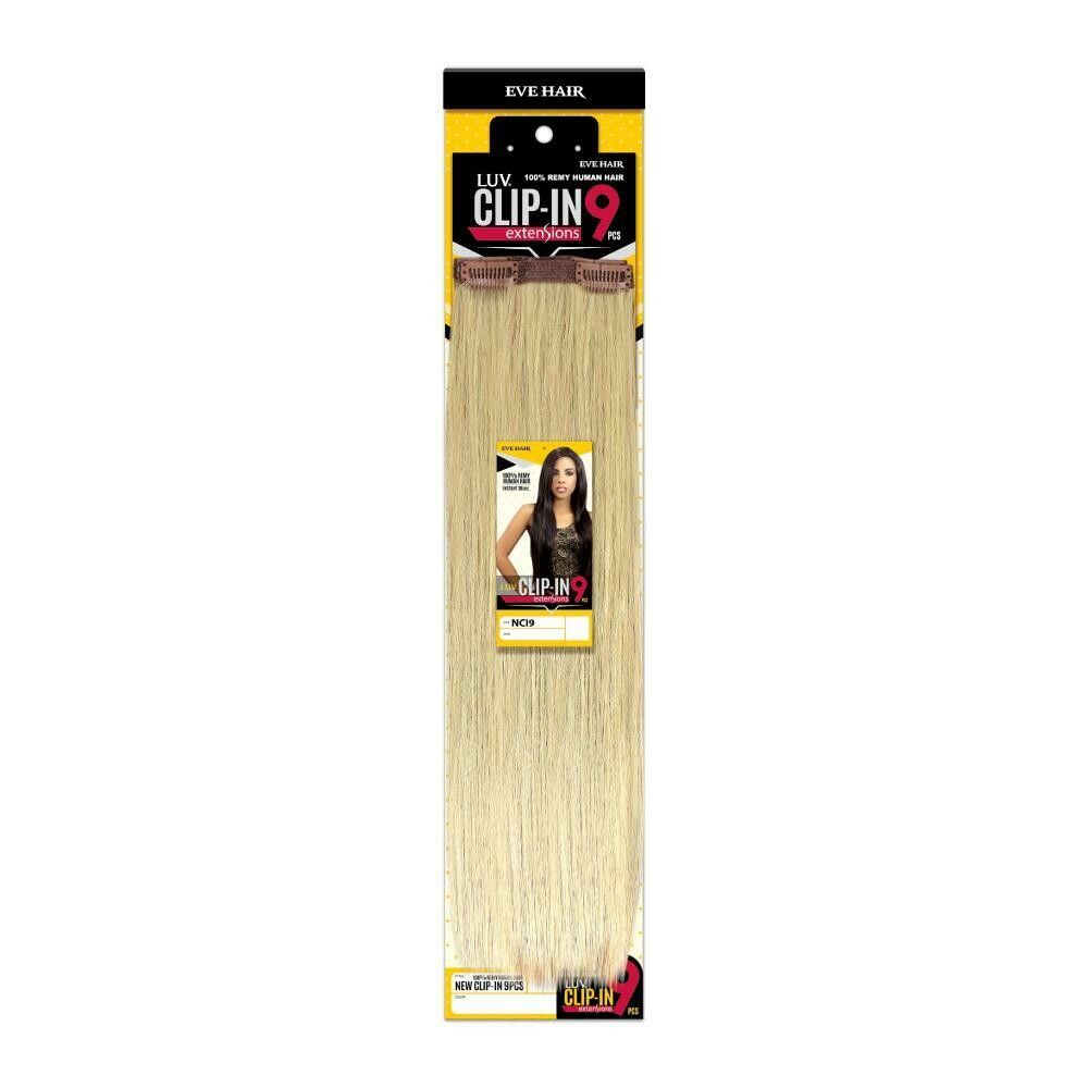 Luv Clip In 9pcs Silky Straight 22"