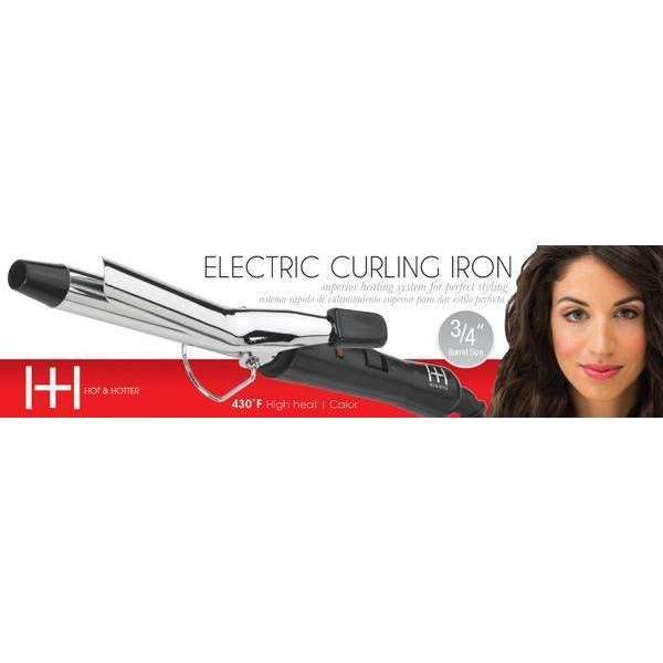 Hot &amp; Hotter Electric Silver Curling Iron