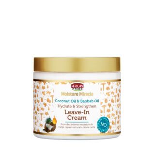 African Pride Moisture Miracle Coconut Oil &amp; Baobab Leave-In Cream