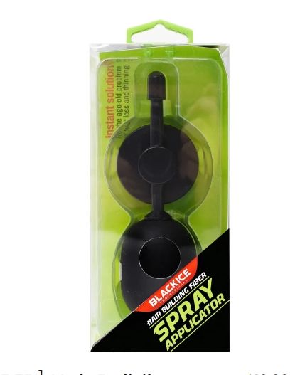 Black Ice Hair Building Fiber Spray Applicator