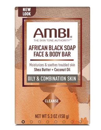Ambi African Black Soap Face &amp; Body Bar