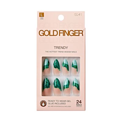 Gold Finger Trendy Nails