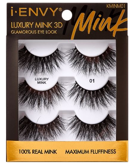 i Envy Luxury Mink Lashes 3D 3pk