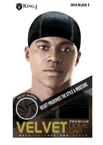 King.J Premium Velvet Dome Cap