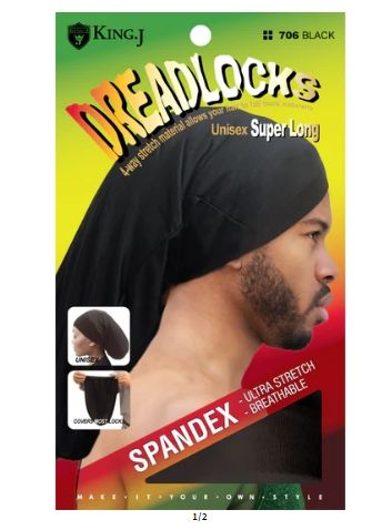 King.J Dreadlocks Super Long Spandex Cap