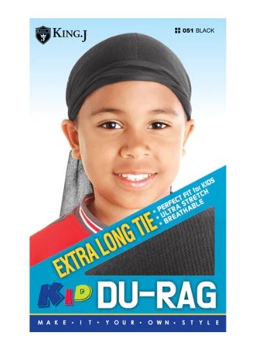 King.J Extra Long Tie Kid Du-Rag