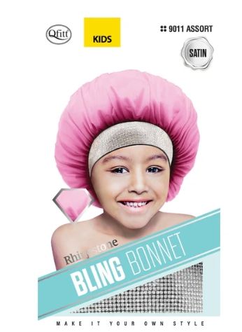 Qfitt Kids Rhinestone Bling Bonnet